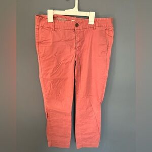 JCrew Frankie Chino Stretch Pants- Mauve Color